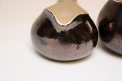 Set of Two Vintage Eva Zeisel Ceramic Town and Country Pitchers for Red Wing