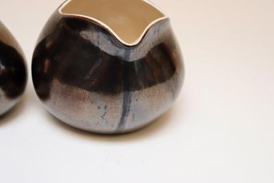 Set of Two Vintage Eva Zeisel Ceramic Town and Country Pitchers for Red Wing