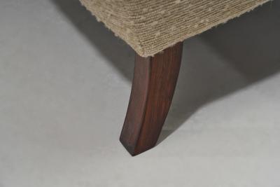 Set of Upholstered Solid Wood Mid Century Armchairs Europe 1960s
