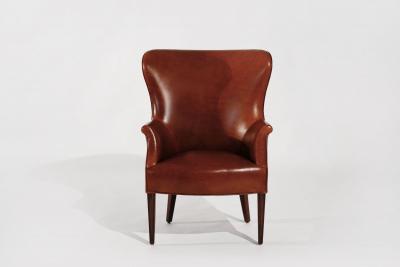 Set of Winback Club Chairs in Cognac Leather C 1950s