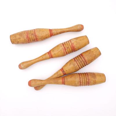 Set of Wooden Bowling Pins U S A circa 1920