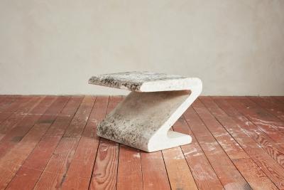 Set of Zig Zag Concrete Chairs and Table