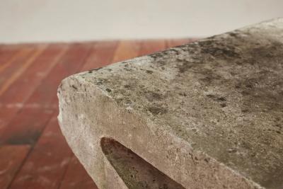 Set of Zig Zag Concrete Chairs and Table