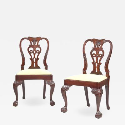 Set of eight Georgian dining chairs 