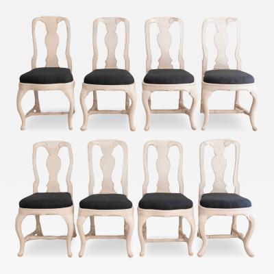 Set of eight Swedish chairs dates to the mid 18th century circa 1760