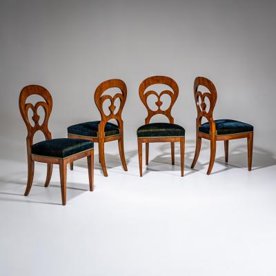 Set of four Biedermeier Side Chairs Probably Austria circa 1830