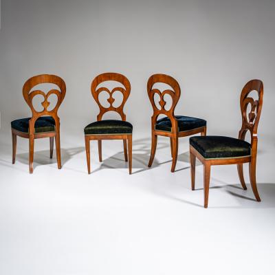 Set of four Biedermeier Side Chairs Probably Austria circa 1830