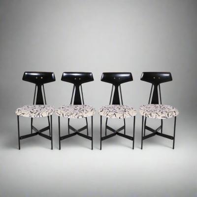 Set of four Italian Mid Century Chairs