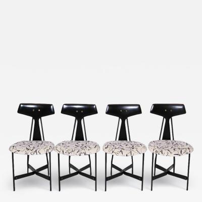 Set of four Italian Mid Century Chairs