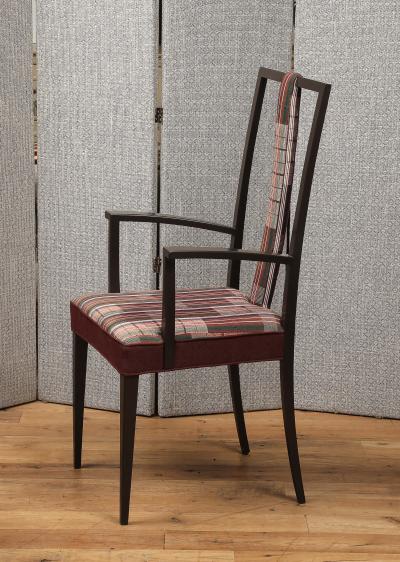 Set of four high back chairs