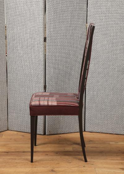 Set of four high back chairs