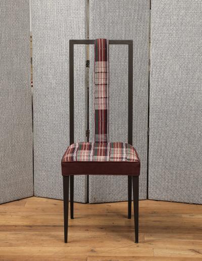 Set of four high back chairs