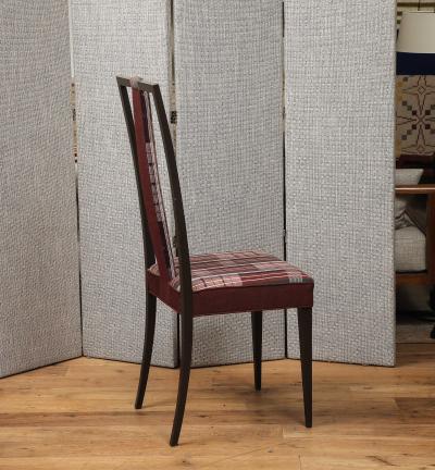 Set of four high back chairs