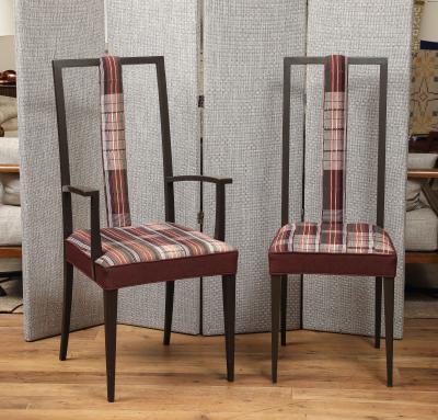 Set of four high back chairs