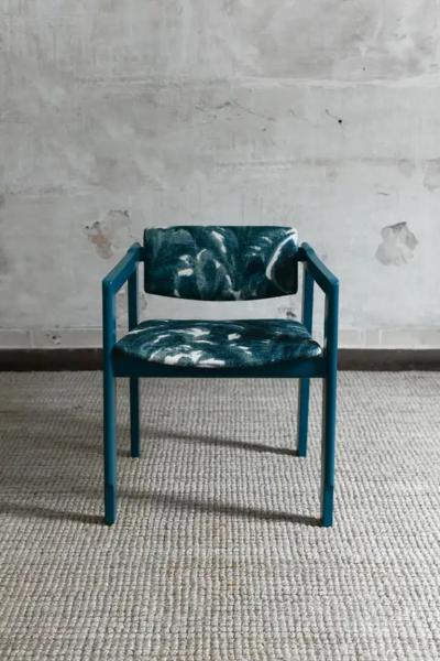 Set of six 1960s lacquered wood chairs
