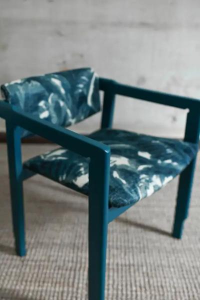 Set of six 1960s lacquered wood chairs