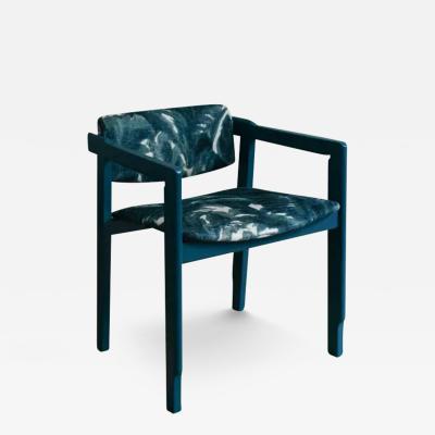 Set of six 1960s lacquered wood chairs