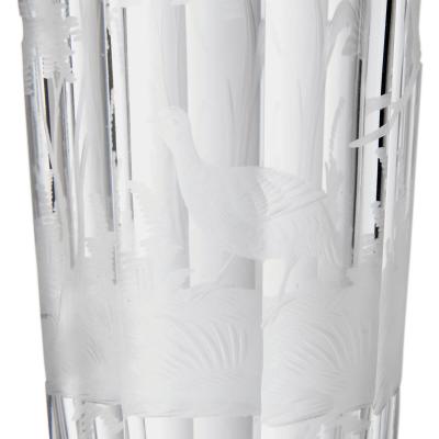 Set of six antique Bohemian glasses