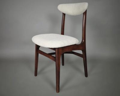 Set of six chairs by Rajmund Ha as Poznan Poland circa 1970
