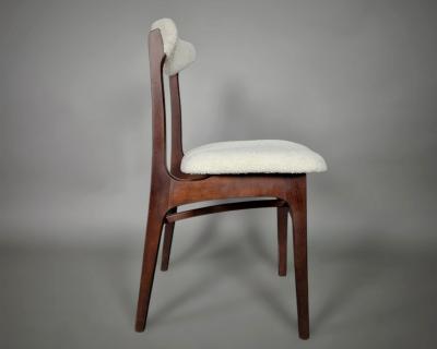 Set of six chairs by Rajmund Ha as Poznan Poland circa 1970