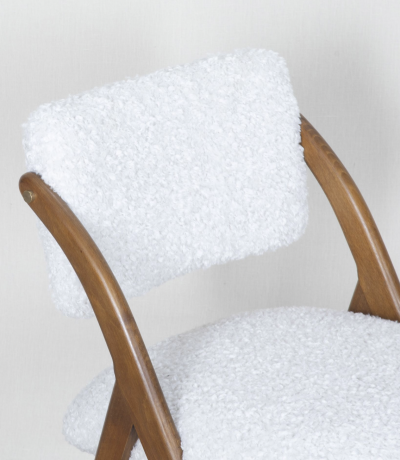 Set of six contemporary Italian Mid century style dining chairs