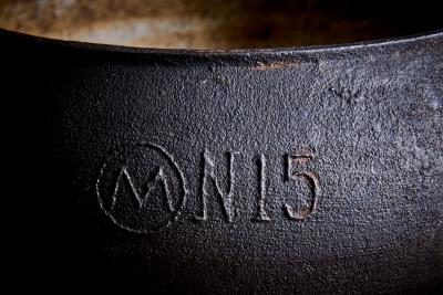 Set of three Iron Planters France 1950s