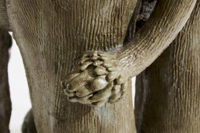 Set of two Val rie Courtet elephant sculptures glazed stoneware circa 2010