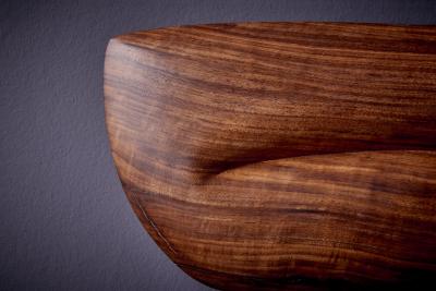 Seth Gravette Seth Gravette Abstract Walnut Wall Sculpture USA 2023