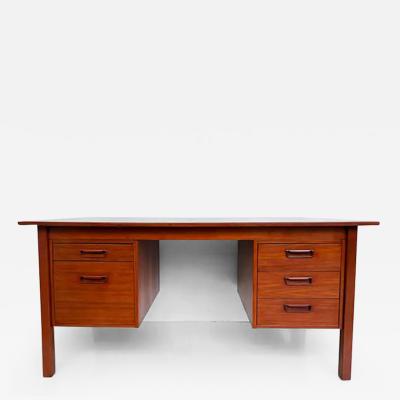 Severin Hansen 1960s Danish Modern Teak Desk Severin Hansen Attributed