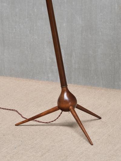 Severin Hansen Jr Severin Hansen Bridge Floor Lamp Haslev M belsnedkeri Denmark 1950s