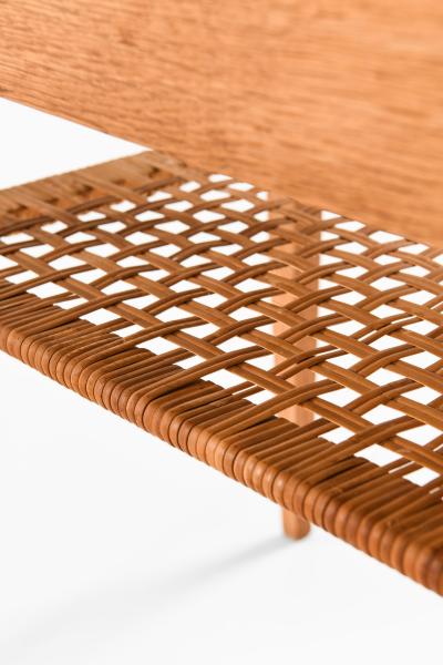 Severin Hansen Set of 2 Bedside Tables in Cane and Oak by Severin Hansen 1950s