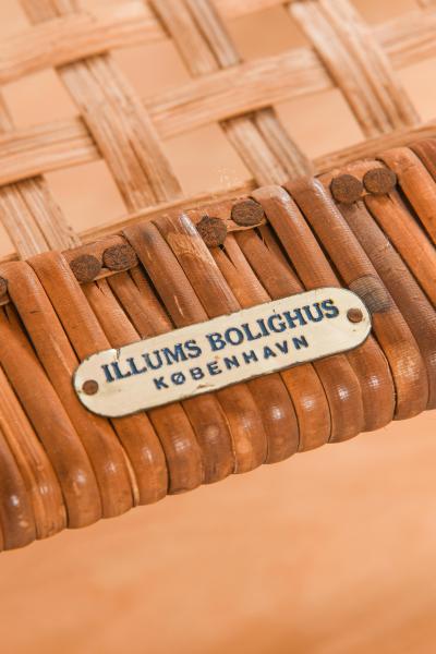 Severin Hansen Set of 2 Bedside Tables in Cane and Oak by Severin Hansen 1950s