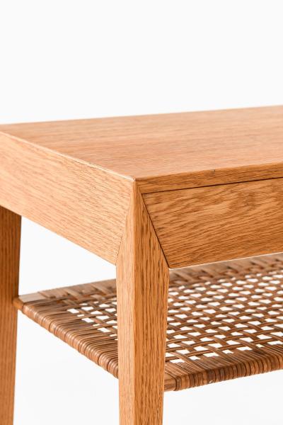 Severin Hansen Set of 2 Bedside Tables in Cane and Oak by Severin Hansen 1950s