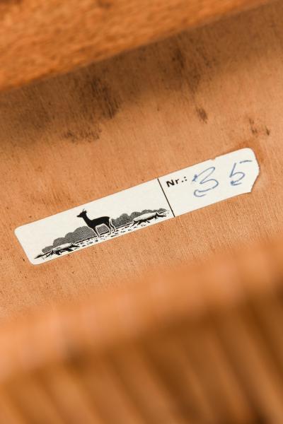 Severin Hansen Set of 2 Bedside Tables in Cane and Teak by Severin Hansen 1950s