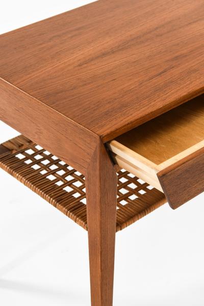 Severin Hansen Set of 2 Bedside Tables in Cane and Teak by Severin Hansen 1950s