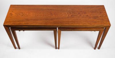 Severin Hansen Severin Hansen for Haslev Rosewood Nesting Tables