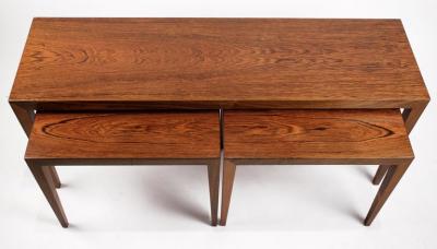 Severin Hansen Severin Hansen for Haslev Rosewood Nesting Tables