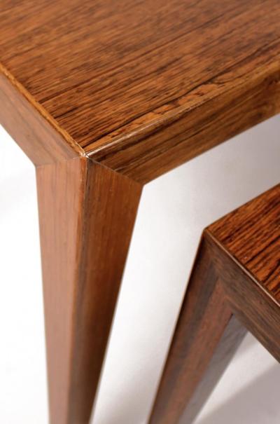Severin Hansen Severin Hansen for Haslev Rosewood Nesting Tables