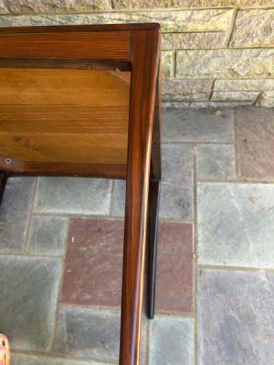 Severin Hansen Stunning Danish Modern Rosewood Side End Table Mid Century Modern