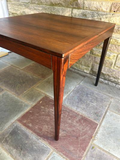 Severin Hansen Stunning Danish Modern Rosewood Side End Table Mid Century Modern