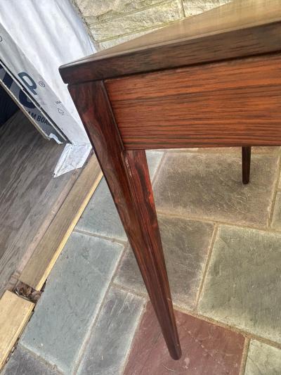 Severin Hansen Stunning Danish Modern Rosewood Side End Table Mid Century Modern