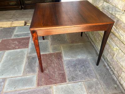 Severin Hansen Stunning Danish Modern Rosewood Side End Table Mid Century Modern