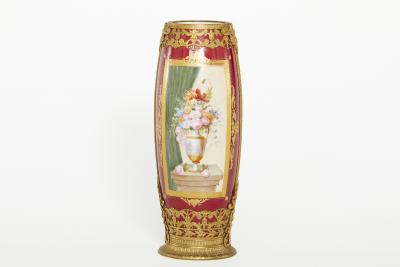 Sevres Ormolu Mounted Porcelain Vase