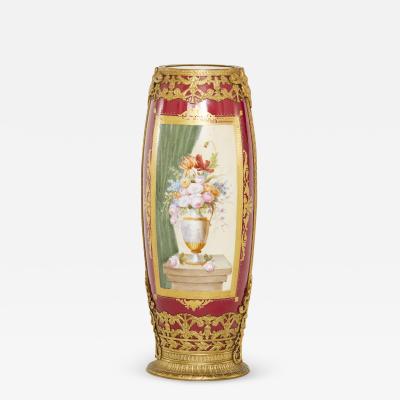 Sevres Ormolu Mounted Porcelain Vase