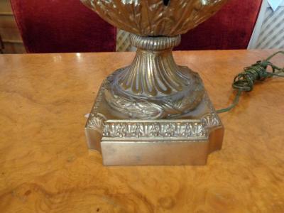 Sevres Style Cobalt Blue Porcelain Bronze Swan Handle Urn Mounted as Lamp