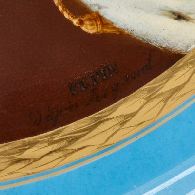 Sevres style porcelain plate depicting King Louis XVI