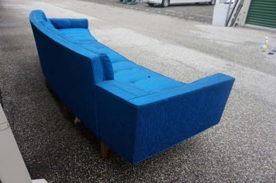 Sexy Curved American Mid Century Modern Two Piece of Sofa