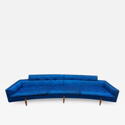 Sexy Curved American Mid Century Modern Two Piece of Sofa