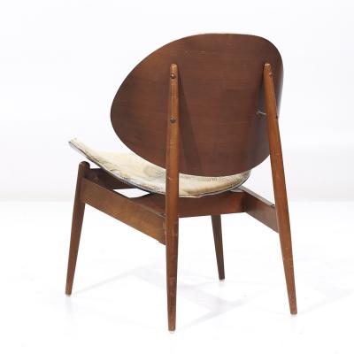 Seymour James Weiner Seymour James Weiner for Kodawood Mid Century Clam Shell Chairs Pair
