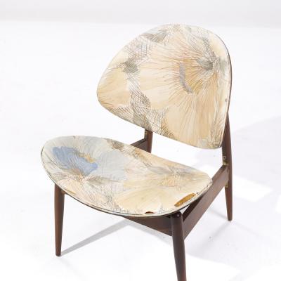 Seymour James Weiner Seymour James Weiner for Kodawood Mid Century Clam Shell Chairs Pair